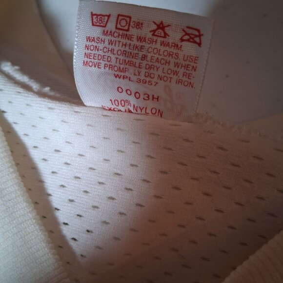 Vintage Rawlings Football Jersey Size 50 White Buffalo Bills New York Giants #33 - Picture 8 of 16